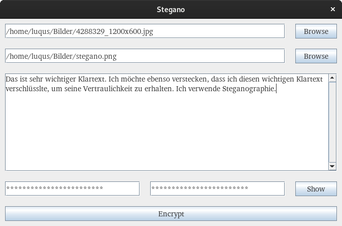 Prozess der Verschlüsselung